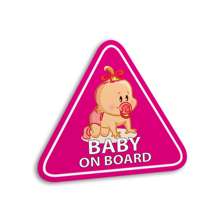 Baby on board jelző matrica 135 mm