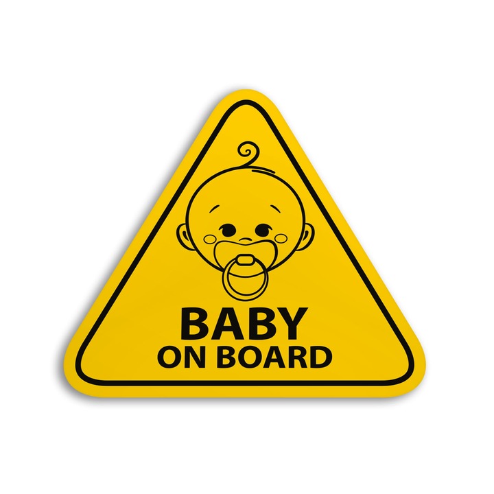 creative sign Jelzőtábla, Baby on Board, matrica, 135 mm