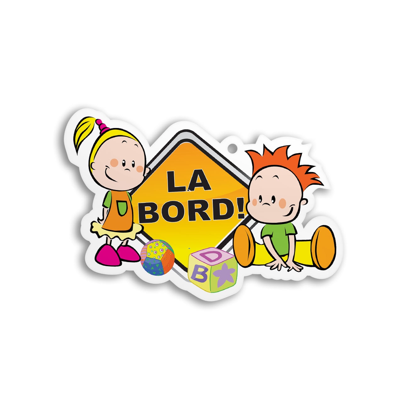 Indicator auto Copii la bord pvc cu ventuza 15cm B0106