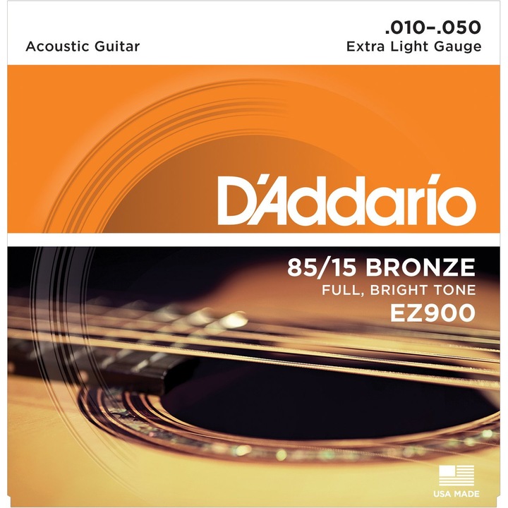 Струни за акустична китара - Extra Light - D'Addario EZ900