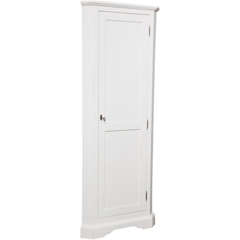 Dulap de colt alb, Mobila lemn masiv, TUSCAN FURNITURE, 50 x 50 x 184 cm Dulap de colt alb, Mobila lemn masiv, TUSCAN FURNITURE, 50 x 50 x 184 cm
