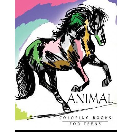 Animal Coloring Books for Teens, Adam Mole (Author)