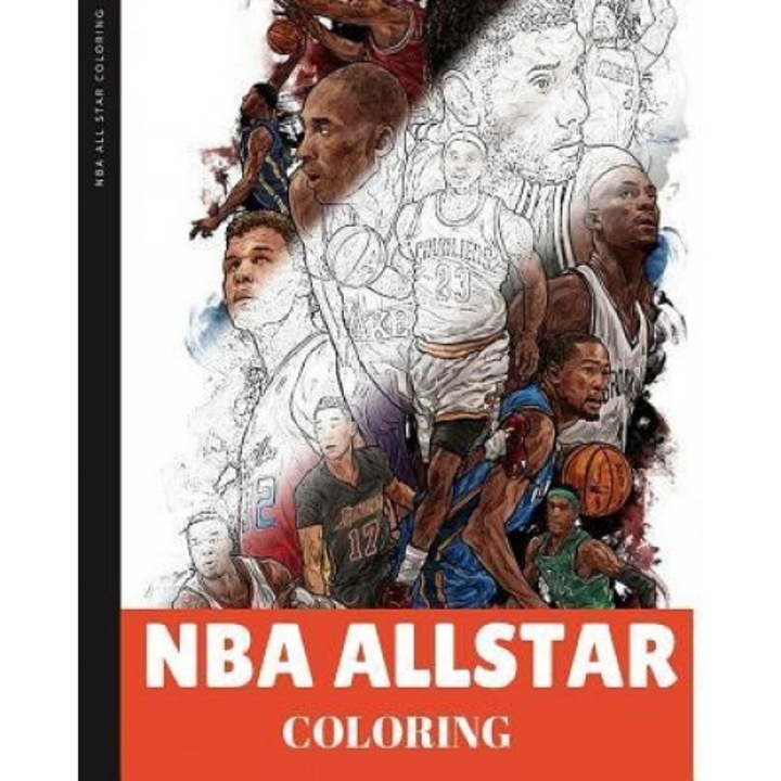 NBA Allstar Coloring Book: Basketball Coloring for Adult and Kid, Basketball Coloring (Author)