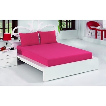 Set husa pat frotir 160x200 cm + 2 fete perna 50x70 cm,fuchsia Set husa pat frotir 160x200 cm + 2 fete perna 50x70 cm,fuchsia