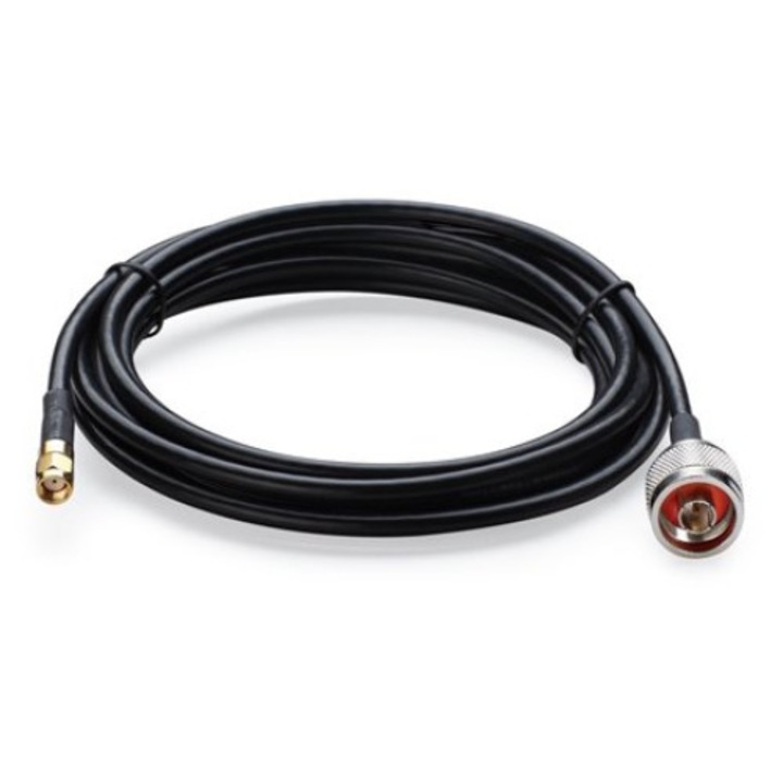 Cablu adaptor Pigtail N Tata - RP-SMA, 3m, Worldnet