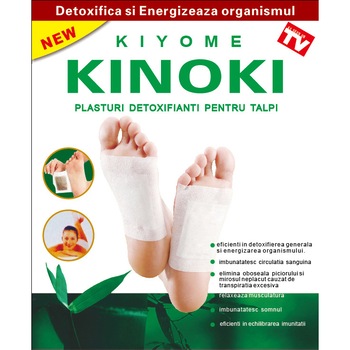 Plasturi pentru detoxifierea generala Kinoki kiyome 10 bucati Plasturi pentru detoxifierea generala Kinoki kiyome 10 bucati