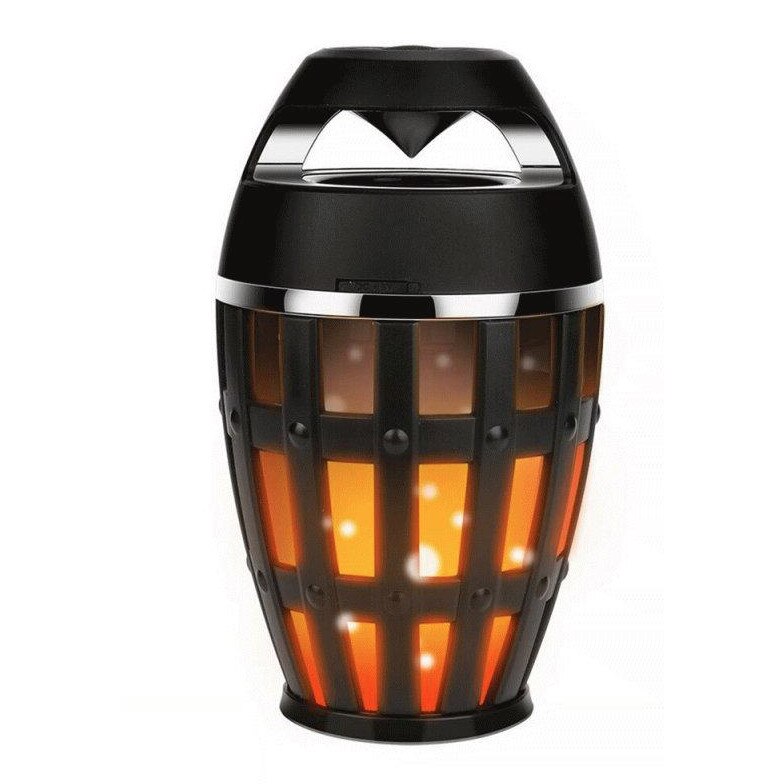 Boxa bluetooth tip felinar cu lumina tip flacara, wireless, baterie reincarcabila