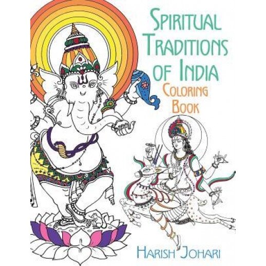 Spiritual Traditions of India Coloring Book, Harish Johari (Author)