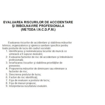 Evaluarea riscurilor pentru functia Muncitor necalificat in constructii Evaluarea riscurilor pentru functia Muncitor necalificat in constructii