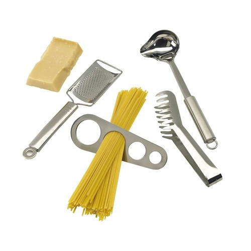 Set spaghete Bremen Al Dente, 4 piese, inox, 30,5 x 20,5 x 5 cm