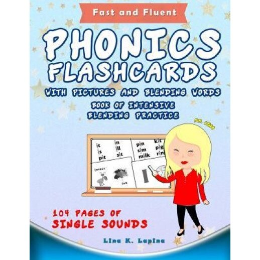 Phonics Flashcards with Pictures and Blending Words, Lina K. Lapina (Author)