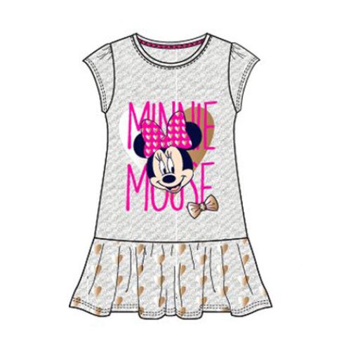 Rochie Minnie Mouse Gri Cu Inimioare Ani Emag Ro