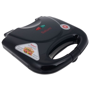 Sandwich-maker Saturn ST-1082, 750W, 4 felii, Negru Sandwich-maker Saturn ST-1082, 750W, 4 felii, Negru