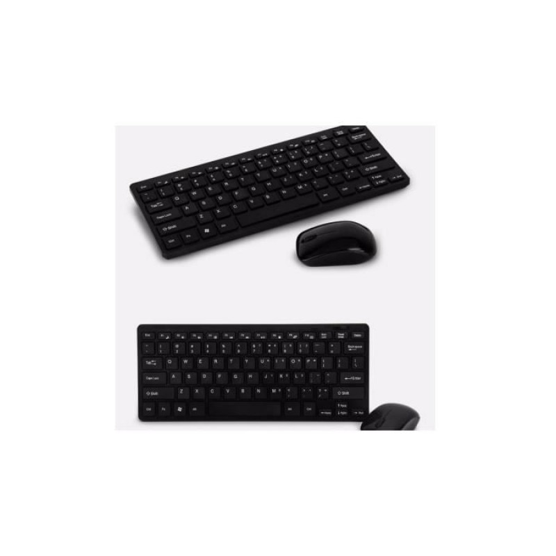 Simple Receptor Set tastatura si mouse fara fir, ultra-subtire, 2,4 GHz, raza 10 m ...
