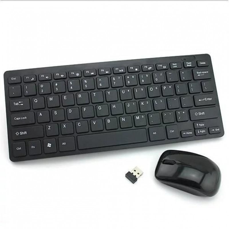 Simple Receptor Set tastatura si mouse fara fir, ultra-subtire, 2,4 GHz, raza 10 m ...