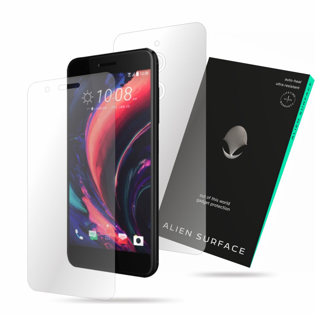 Folie Alien Surface, HTC One X10, protectie ecran, spate