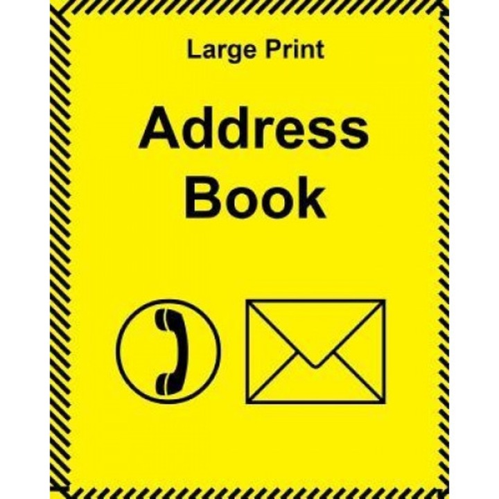 Large Print Address Book: Large Size with Large Clear Type and Bright Cover, Montpelier Publisher (Author)