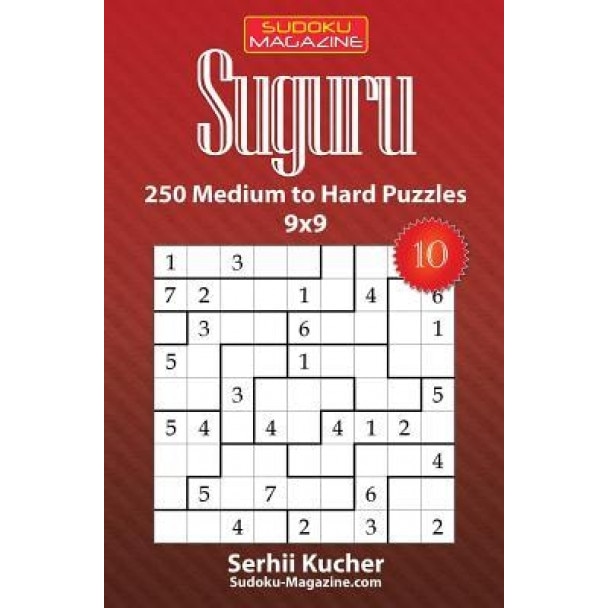 Suguru - 250 Medium to Hard Puzzles 9x9, Serhii Kucher (Author)