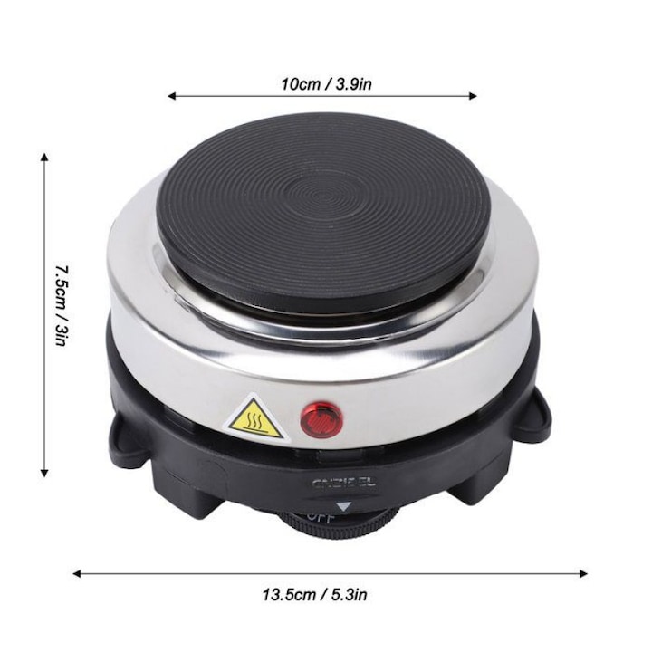 Plita electrica Ravanson, 1500W, 165mm, 22x20x8cm