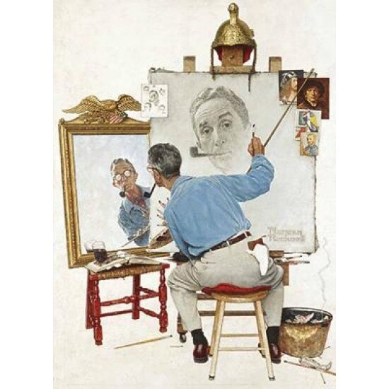 Norman Rockwell's Triple Self-Portrait from the Saturday Evening Post Notebook, Norman Rockwell (Author)