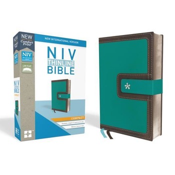 NIV, Thinline Bible, Compact, Imitation Leather, Blue/Brown, Red Letter Edition, Zondervan (Author) NIV, Thinline Bible, Compact, Imitation Leather, Blue/Brown, Red Letter Edition, Zondervan (Author)