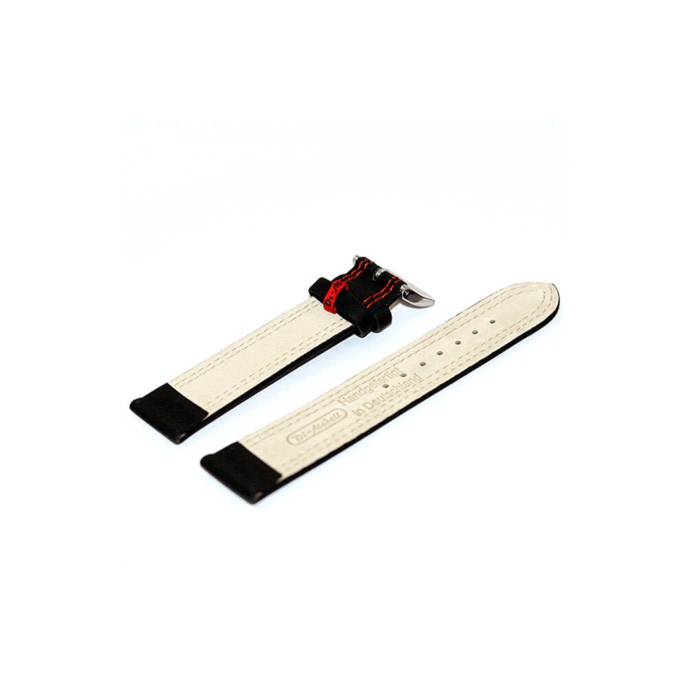 Curea de ceas Di-Modell Colorado 1245-07202, 20 mm, Negru, catarama argintie