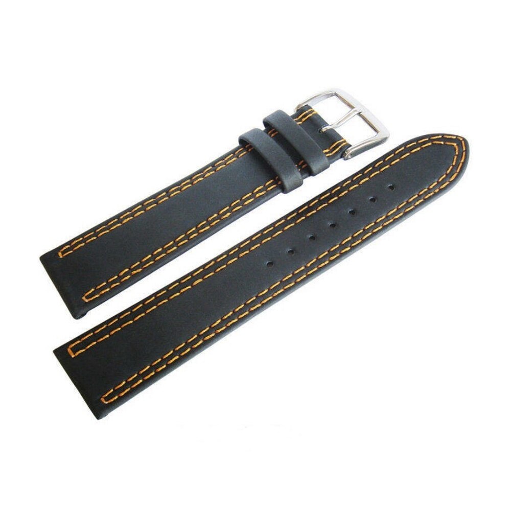 Curea de ceas Di-Modell Colorado 1245-45202, 20 mm, Negru, catarama argintie
