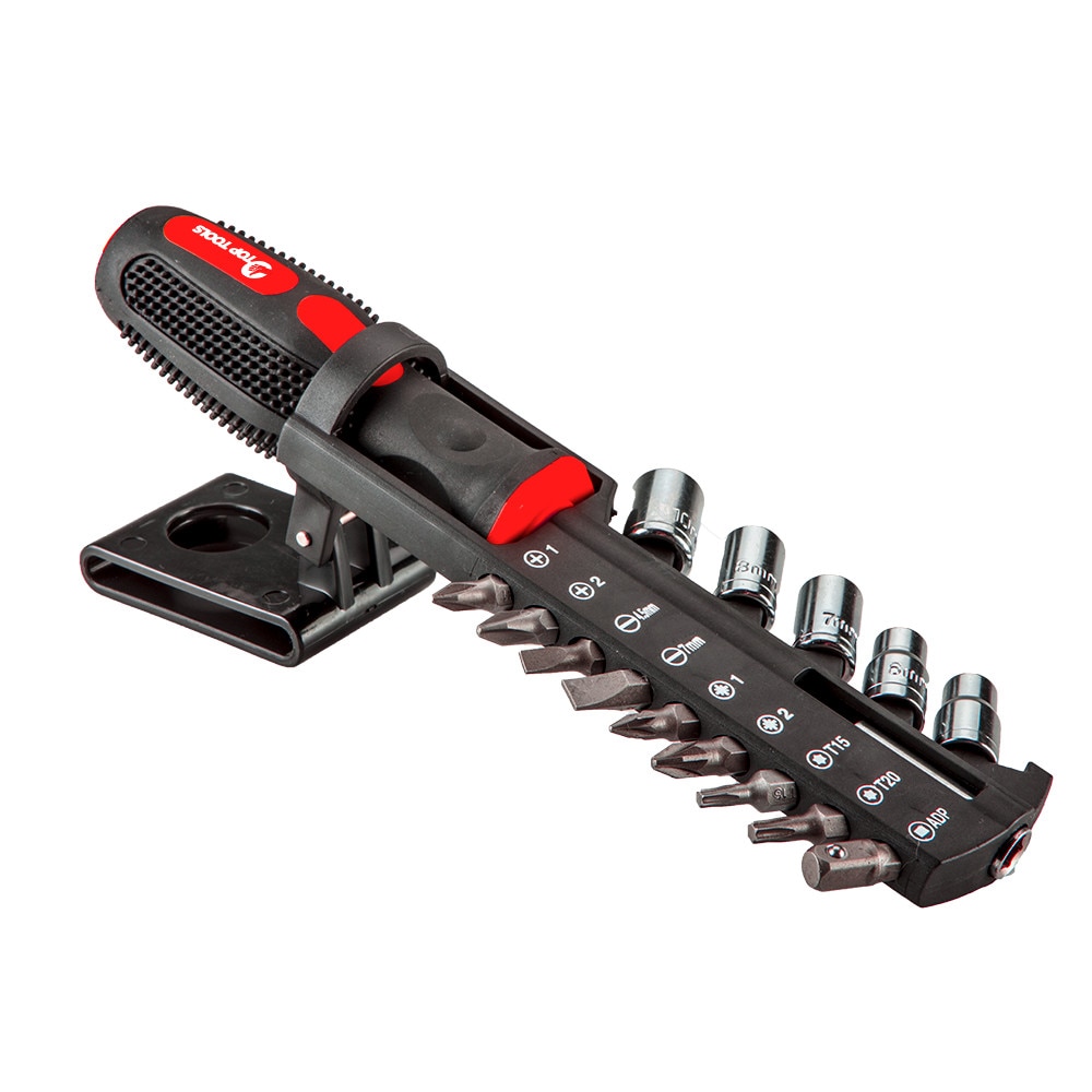 Set biti surubelnita si tubulare 15 buc, TOP TOOLS 39D198