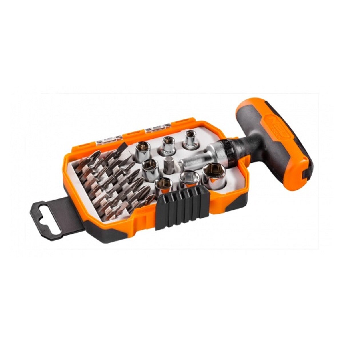 Set biti si tubulare cu maner, 22 buc NEO 06-080