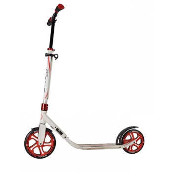 Trotineta Jumbo III Scooter, reglabila, roti PU, 250x215 mm, ABEC 7 CHROME, pliabila, aliaj AL, Alb/Rosu, Spartan Trotineta Jumbo III Scooter, reglabila, roti PU, 250x215 mm, ABEC 7 CHROME, pliabila, aliaj AL, Alb/Rosu, Spartan