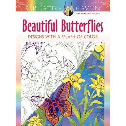 Creative Haven Beautiful Butterflies: Designs with a Splash of Color, Jessica Mazurkiewicz (Author)