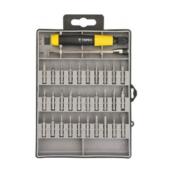Set maner si biti de precizie TOPEX 39D555 Set maner si biti de precizie TOPEX 39D555