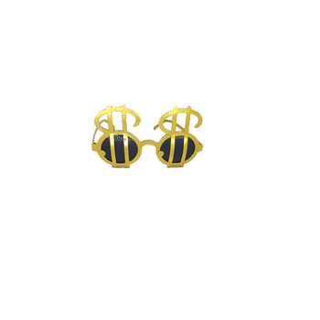 Ochelari Rotunzi Dolari, culoare auriu, 1 buc Ochelari Rotunzi Dolari, culoare auriu, 1 buc
