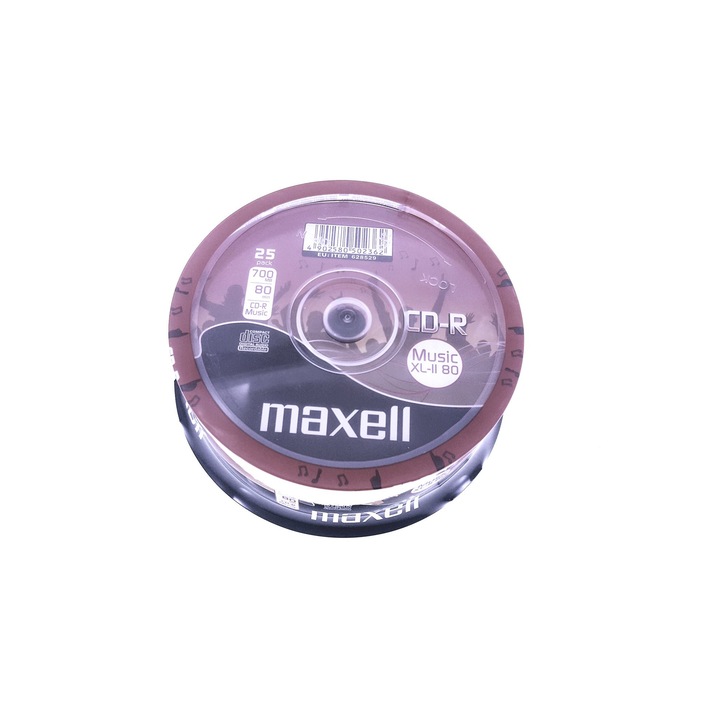 CD-R Maxell Digital Audio 80min MUSICA XL2 , Cake Box , 25 buc-628529.40.TW