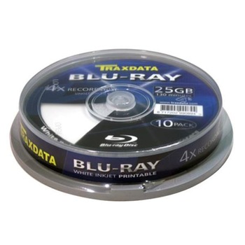 BD-R Traxdata 25Gb 4X Printabil , Cake Box , 10 buc-TRBDP10 BD-R Traxdata 25Gb 4X Printabil , Cake Box , 10 buc-TRBDP10