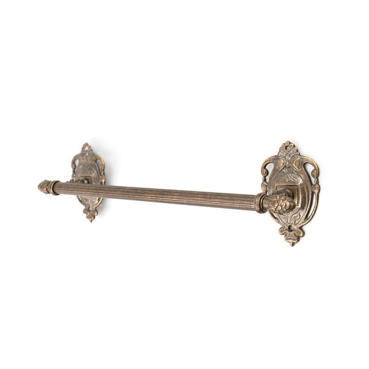 Suport pentru Prosop ArtNouveau , 59 cm , Alama , Antichizat Br-049