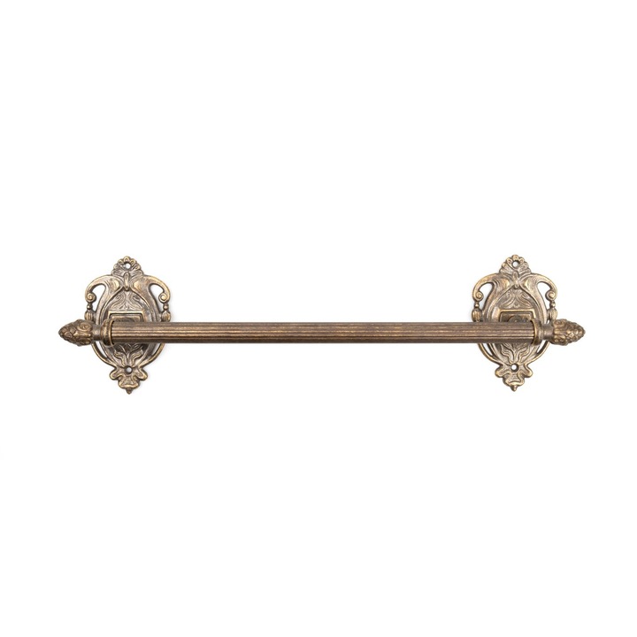 Suport pentru Prosop ArtNouveau , 59 cm , Alama , Antichizat Br-049
