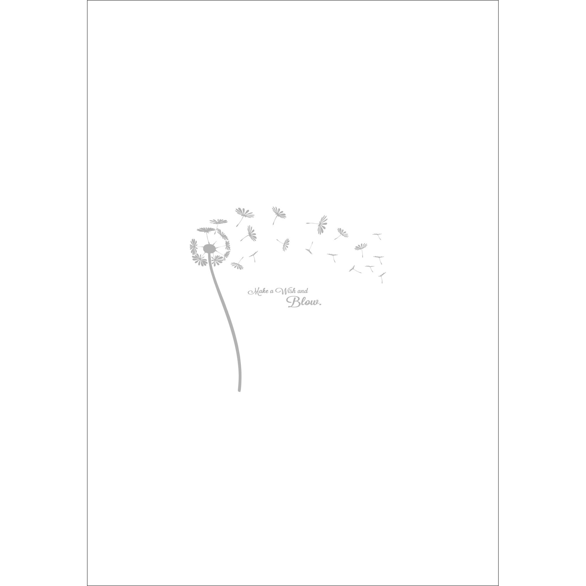 Sticker decorativ de perete Papadie 130x55 cm