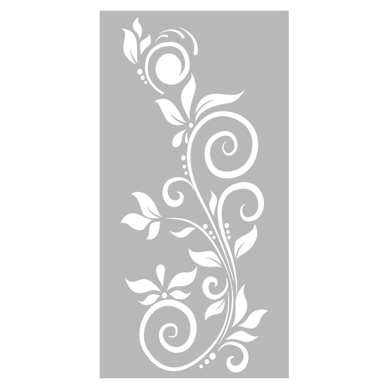 Sticker Decorativ - SMAER - Floral Enigma - 60cm x 25cm - Alb