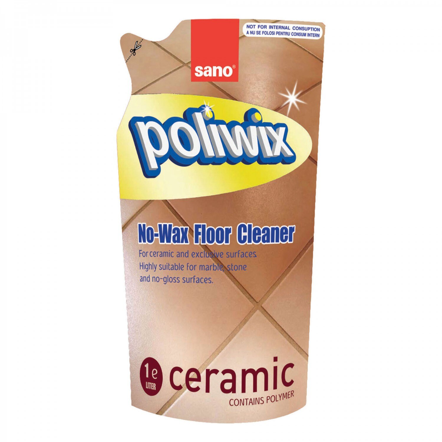 Rezerva detergent pardoseli ceramice Sano Poliwix Ceramic 750 ml