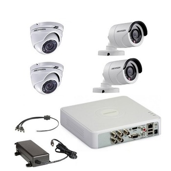 Sistem Supraveghere FULL HD 1080P HIKVISION CU IR LA 20 M Sistem Supraveghere FULL HD 1080P HIKVISION CU IR LA 20 M