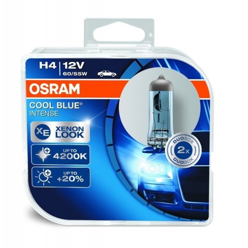 Set 2 buc Bec H4 Cool Blue Intense Osram 12V