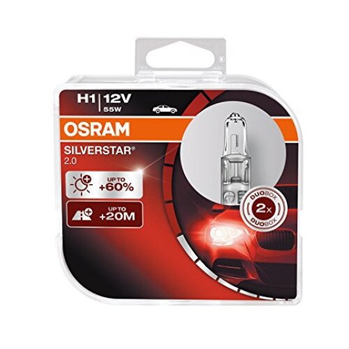 Set 2 buc Bec H1 Night Breaker Silvestar Osram Osram 12V