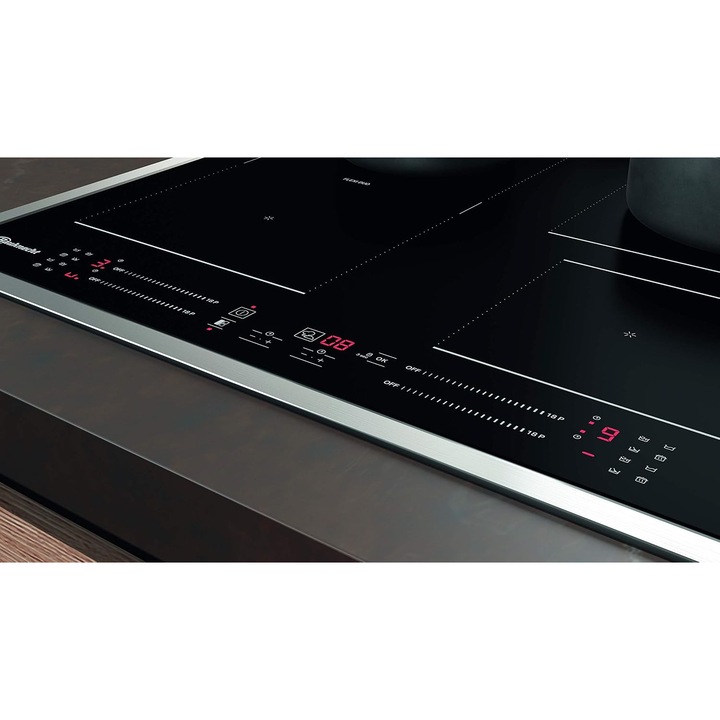 Plita incorporabila Heinner HBHI-V594BSC, Inductie, 4 zone de gatit, Touch control, Boost 4 zone, 60 cm, Sticla neagra