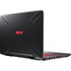 Laptop Gaming ASUS TUF FX504GM cu procesor Intel® Core™ i7-8750H pana la 4.10 GHz, Coffee Lake, 15.6", Full HD, 8GB, 1TB Hybrid HDD, NVIDIA GeForce GTX 1060 6GB, Free DOS, Gun Metal