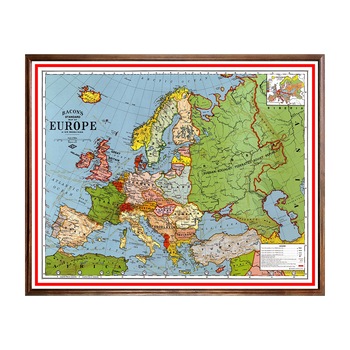 Tablou Poster, Harti Vechi - HV-001, 40 x 50 cm Tablou Poster, Harti Vechi - HV-001, 40 x 50 cm