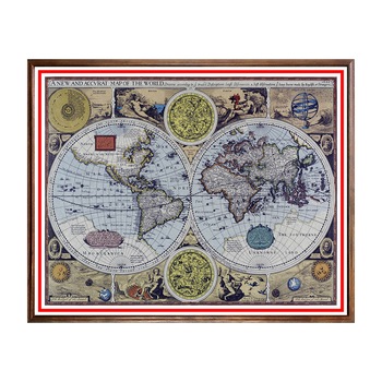 Tablou Poster, Harti Vechi - HV-004, 40 x 50 cm Tablou Poster, Harti Vechi - HV-004, 40 x 50 cm