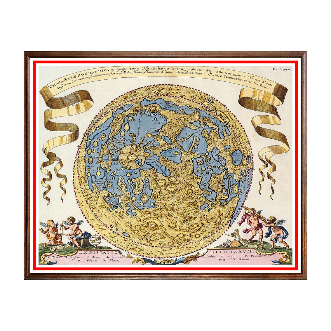 Tablou Poster, Harti Vechi - HV-012, 40 x 50 cm