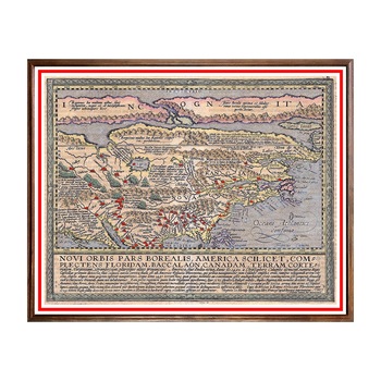 Tablou Poster, Harti Vechi - HV-010, 40 x 50 cm Tablou Poster, Harti Vechi - HV-010, 40 x 50 cm