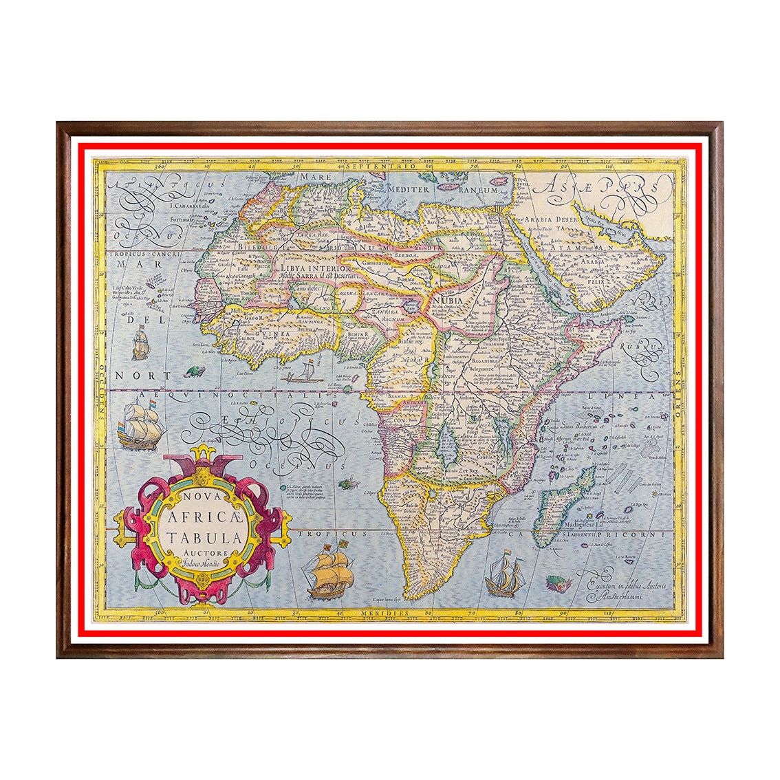 Tablou Poster, Harti Vechi - HV-018, 40 x 50 cm